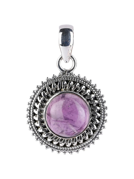 Rawa Work Sterling Silver Gemstone Pendant