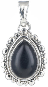 Teardrop Gemstone Sterling Silver Pendant
