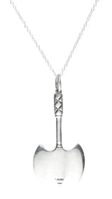 Inverted Bat Sterling Silver Pendant