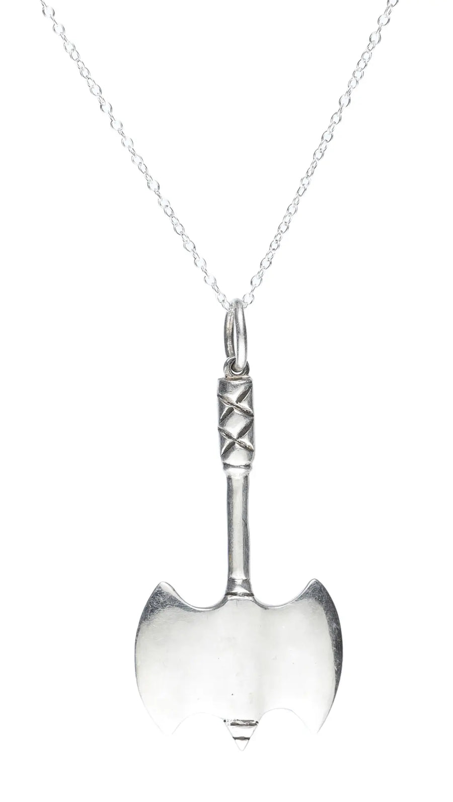 Inverted Bat Sterling Silver Pendant