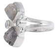 Rainbow Moonstone With Blue Topaz