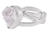 White and Yellow Topaz Sterling Silver Ring