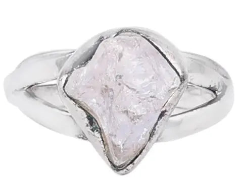 White and Yellow Topaz Sterling Silver Ring