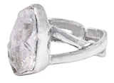 White and Yellow Topaz Sterling Silver Ring