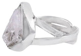 White and Yellow Topaz Sterling Silver Ring