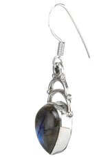 Amethyst and Labradorite Sterling Silver Earrings