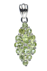 Garnet Peridot and Citrine Sterling Silver Pendant Earrings Ring Set