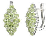Garnet Peridot and Citrine Sterling Silver Pendant Earrings Ring Set