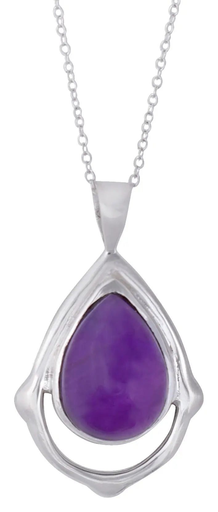 Amethyst, Moonstone and Labradorite Sterling Silver Pendant
