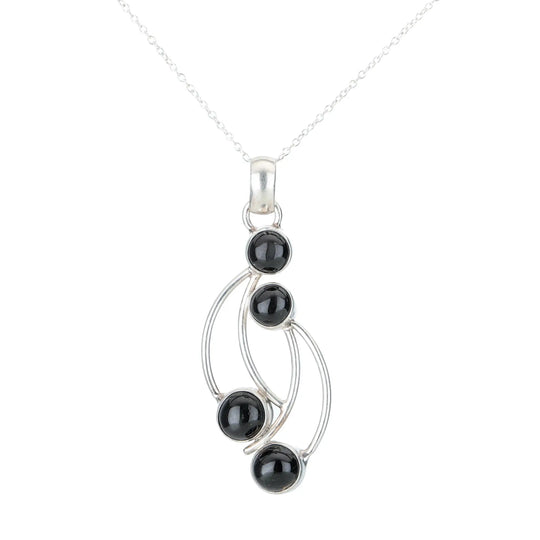 Black Onyx Sterling Silver Pendant