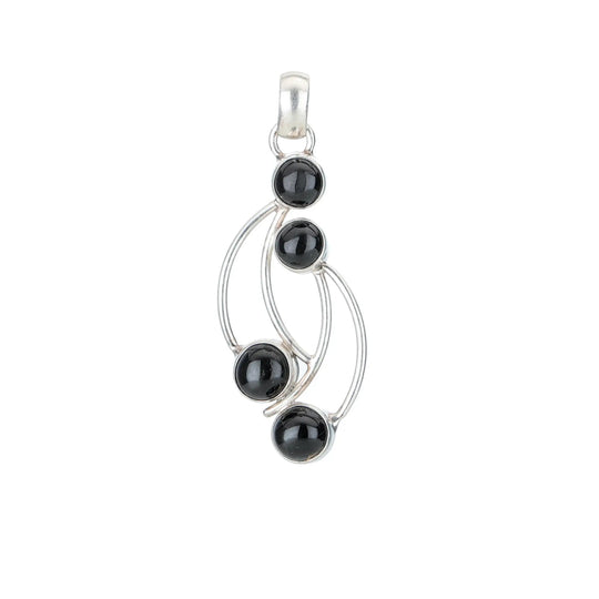 Black Onyx Sterling Silver Pendant