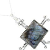 Labradorite Sterling Silver Pendant