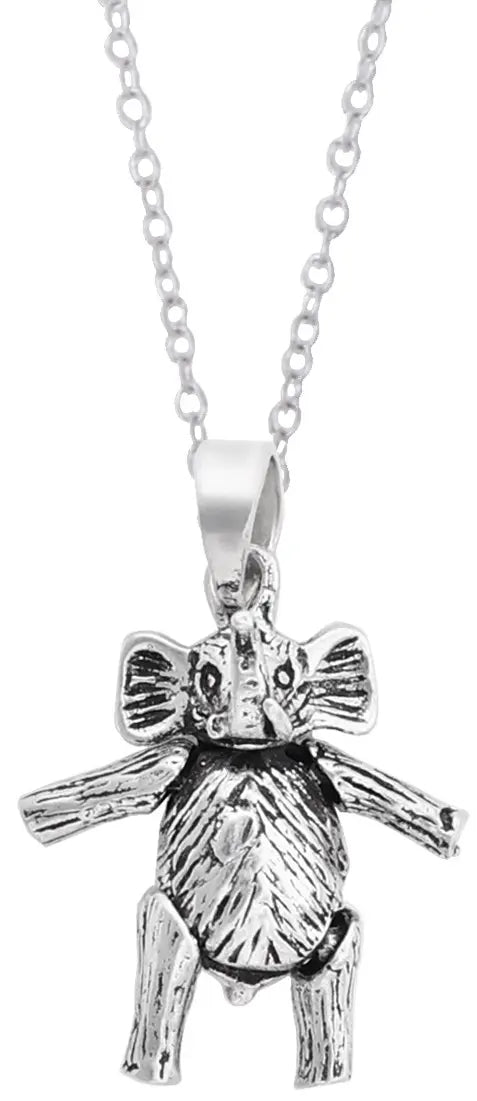 Handcrafted Sterling Silver Elephant Motif Pendant