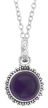 Sterling Silver Pendant Pair with Gemstone in Choice of Stone