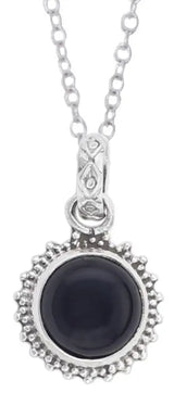 Sterling Silver Pendant Pair with Gemstone in Choice of Stone