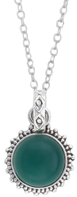 Sterling Silver Pendant Pair with Gemstone in Choice of Stone