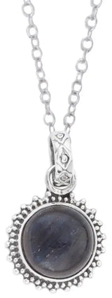 Sterling Silver Pendant Pair with Gemstone in Choice of Stone