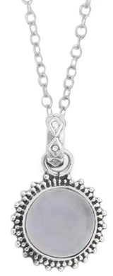 Sterling Silver Pendant Pair with Gemstone in Choice of Stone