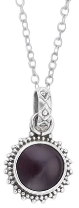 Sterling Silver Pendant Pair with Gemstone in Choice of Stone