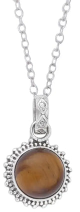 Sterling Silver Pendant Pair with Gemstone in Choice of Stone