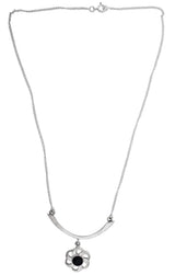 Black Onyx Sterling Silver Necklace