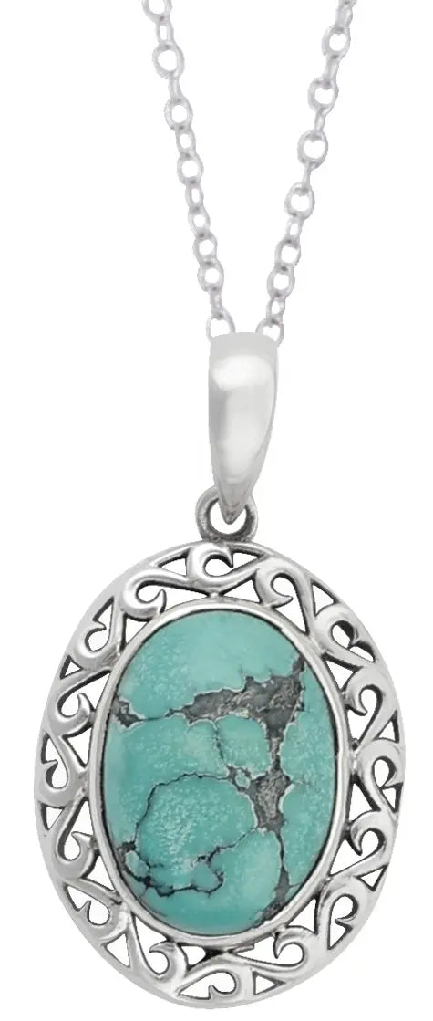 Turquoise Sterling Silver Pendant