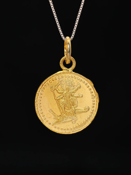 Goddess Mahakali Yantra Copper Pendant