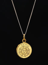 Goddess Mahakali Yantra Copper Pendant