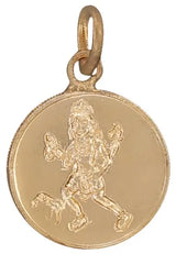 Shri Bhairava and Yantra Copper Pendant