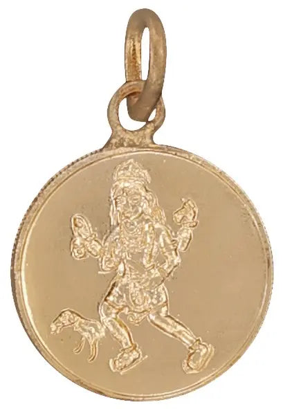 Shri Bhairava and Yantra Copper Pendant
