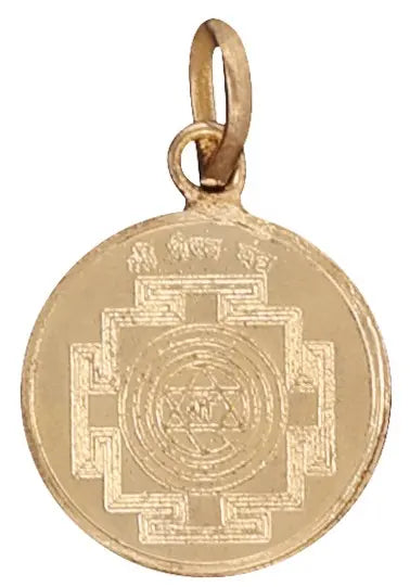 Shri Bhairava and Yantra Copper Pendant