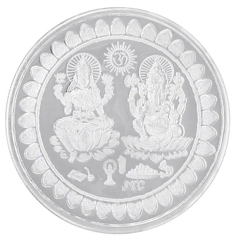 Lakshmi Ganesha Temple Sterling Silver Pendant Necklace