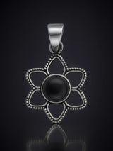 Faceted Gemstone Sterling Silver Pendant