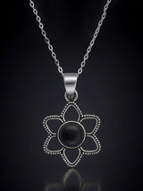 Faceted Gemstone Sterling Silver Pendant