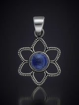 Faceted Gemstone Sterling Silver Pendant