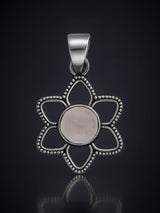 Faceted Gemstone Sterling Silver Pendant