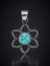 Faceted Gemstone Sterling Silver Pendant