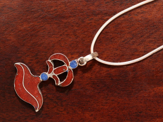 Nepalese Dorje Sterling Silver Pendant