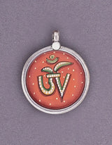Om Symbol Sterling Silver Pendant for Men and Women