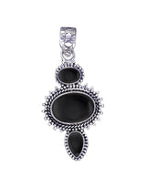 Black Onyx Sterling Silver Pendant