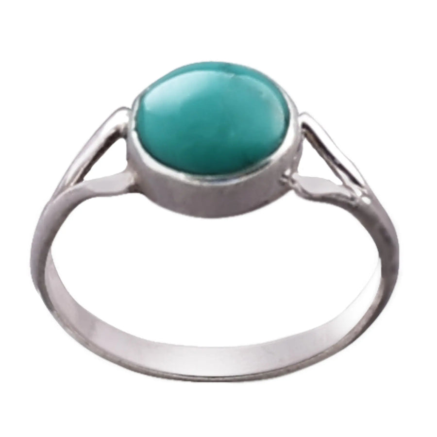 Reconstituted Turquoise Sterling Silver Ring
