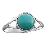 Reconstituted Turquoise Sterling Silver Ring