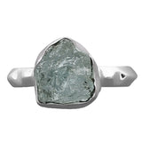 Rugged Blue Topaz Sterling Silver Ring