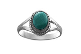 Reconstituted Turquoise Sterling Silver Ring