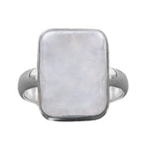 Rainbow Moonstone Sterling Silver Ring