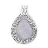 Carnelian, Lapis and Moonstone Sterling Silver Pendant