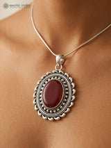 Sterling Silver Pendant with Black Onyx and Gemstone Choices
