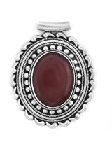 Sterling Silver Pendant with Black Onyx and Gemstone Choices