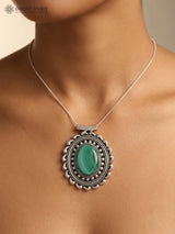Sterling Silver Pendant with Black Onyx and Gemstone Choices