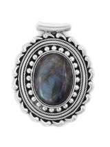 Sterling Silver Pendant with Black Onyx and Gemstone Choices